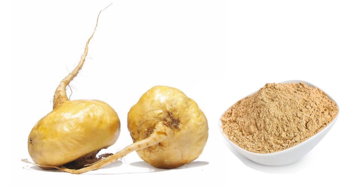 Peruanesch Maca am Produkt